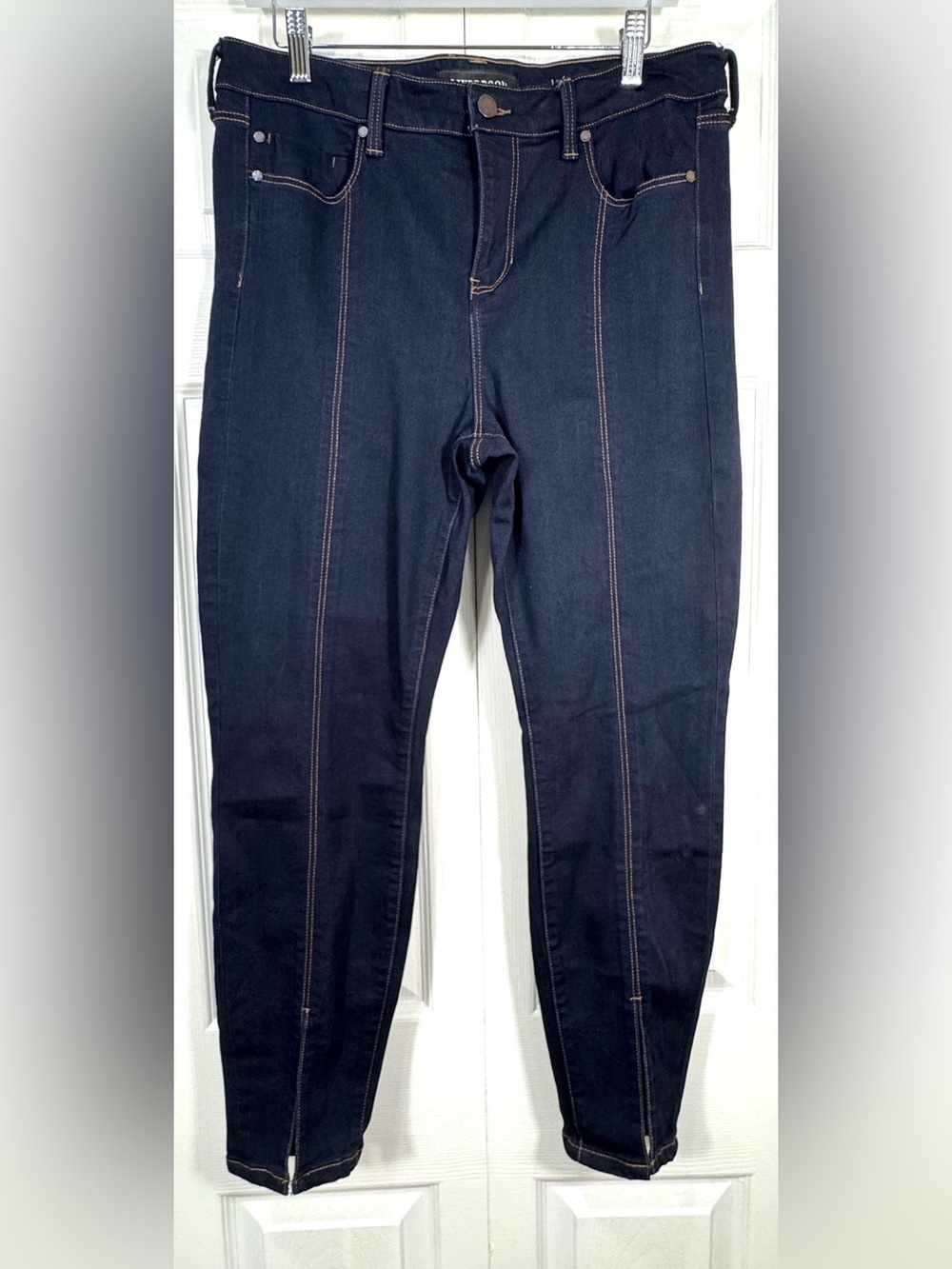 Liverpool Abby Ankle Skinny Contour Jeans Size 14/32 Dark Wash EUC